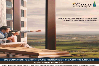 Ireo Victory Valley in Gurgaon received Occupation Certificate and is now ready to move
